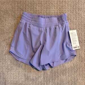 NWT Lululemon Hotty Hot HR short, lined, purple, 6